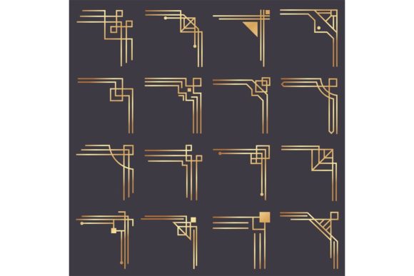 Art Deco Corner: Elevate Your Designs with Golden Era Geometry