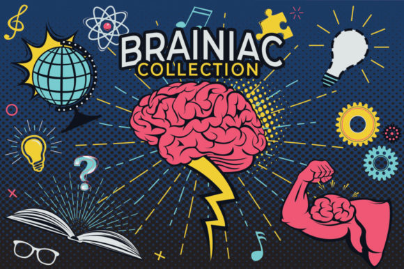 Brainiac Cartoon Graphics Set: A Creative Powerhouse for Bold Projects