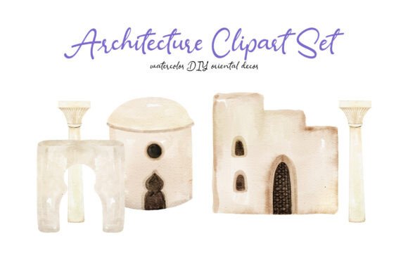 Elevate Designs with Arabian Architecture Clipart