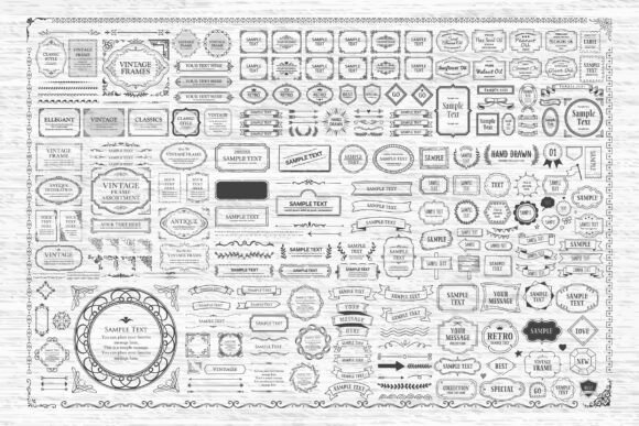 Hand Drawn Frames, Banners & Ribbons SVG: A Designer's Toolkit