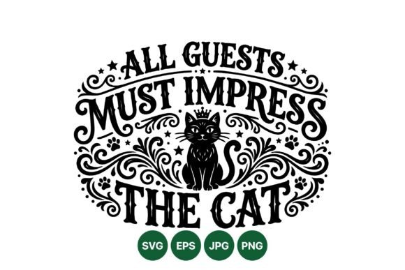 Impress the Cat Typography: A Crowned Feline for Your Brand