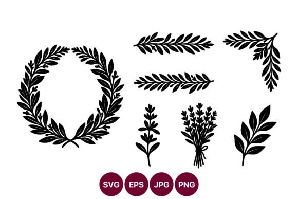Laurel Wreath Line Art Bundle: A Timeless Design Asset