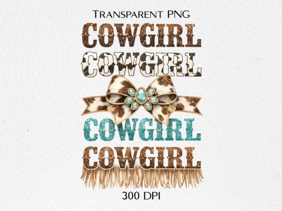 Leopard Turquoise Cowgirl PNG: A Bold Design Asset for Western Creators