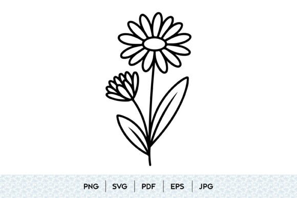 Mastering Minimalist Branding with Daisy Flower Line Art