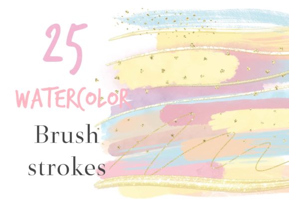 Pastel Watercolor Brush Strokes Clipart: Softening Your Brand