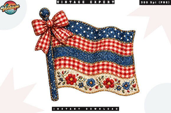 Stitching Together Americana: The Patchwork Flag PNG