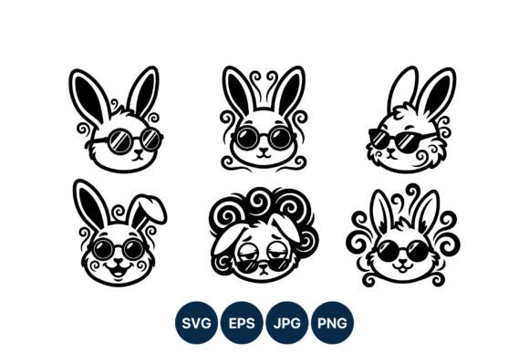 Style Meets Attitude: Using Cool Rabbit Silhouettes with Sunglasses