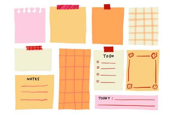 Unleashing Creativity with the Colorful Sticky Notes Memo Planner SetAr