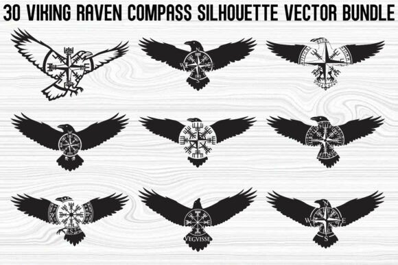 Unlock Norse Mythology: The Viking Raven Compass Bundle