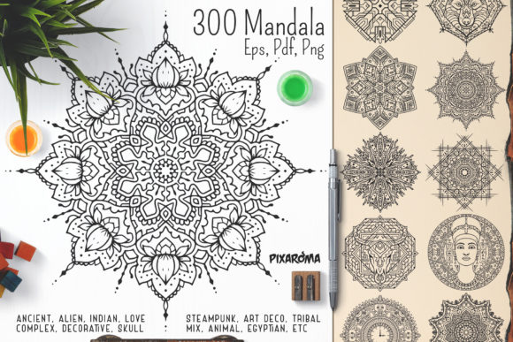 Unlocking the Versatility of 300 Mandala Ornaments