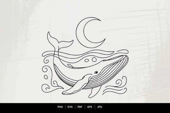 Whale Line Art SVG: Essential Versatility for Modern Design